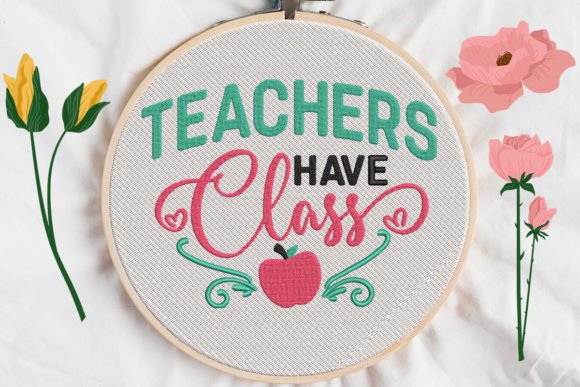 A Lovely, Everyday Embroidery Design for School Spirit