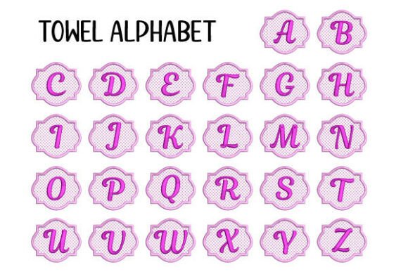 Alphabet with Knockdown Stitch Backround: Review & Gift Ideas