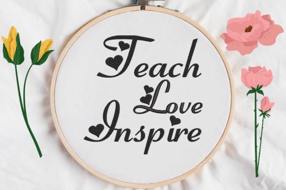 An Honest Review of the Teach Love Inspire, Teacher Embroidery File