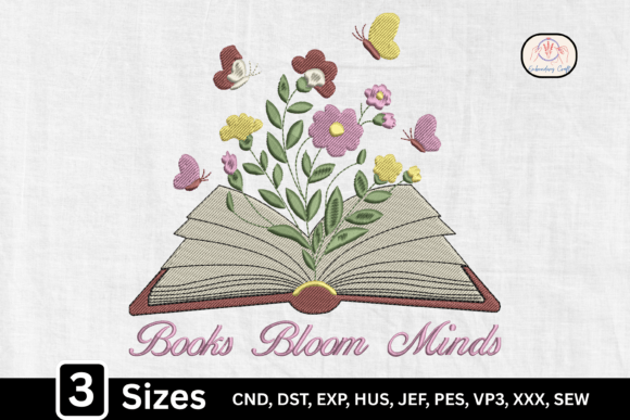 Floral Open Book, Books Bloom Minds: A Designer’s Review