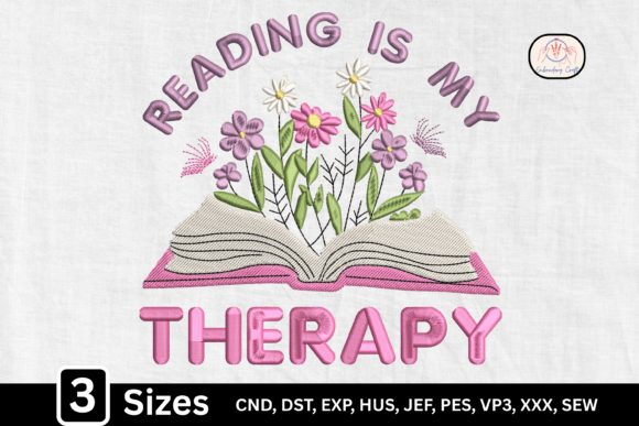 Floral Open Book Reading is My Therapy – A Designer’s Craft Fair Review