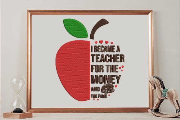 I Became a Teacher for the Money Embroidery Design Review
