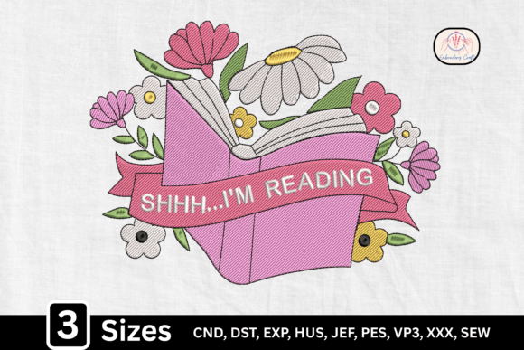 I’m Reading Boho Floral Book Lover Embroidery Review