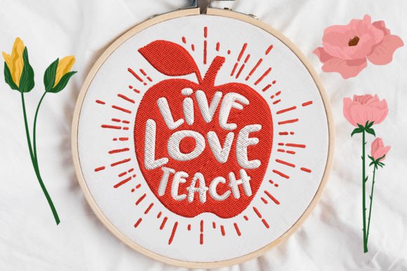 Live Love Teach Apple Teaching Embroidery Review