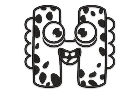 Monster Alphabet Letter H Embroidery Design Review