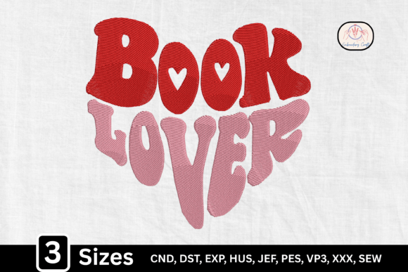 Reading Quote Book Lover Heart: Embroidery Design Review