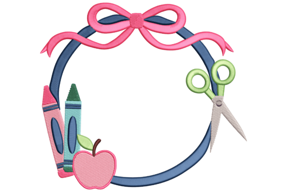 School Supplies Wreath Embroidery: A Designer’s Review