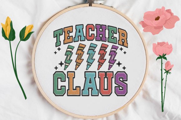 Teacher Claus Embroidery: A Designer's Review for Boutique Apparel