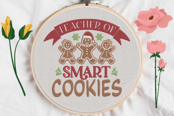Teacher of Smart Cookies Embroidery Design Review